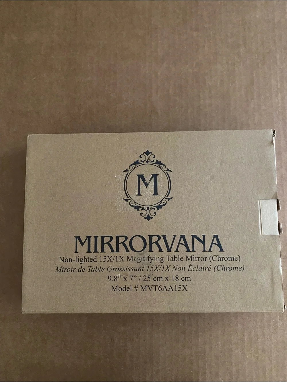 Chrome 15X/1X Magnifying Table Mirror - Chrome